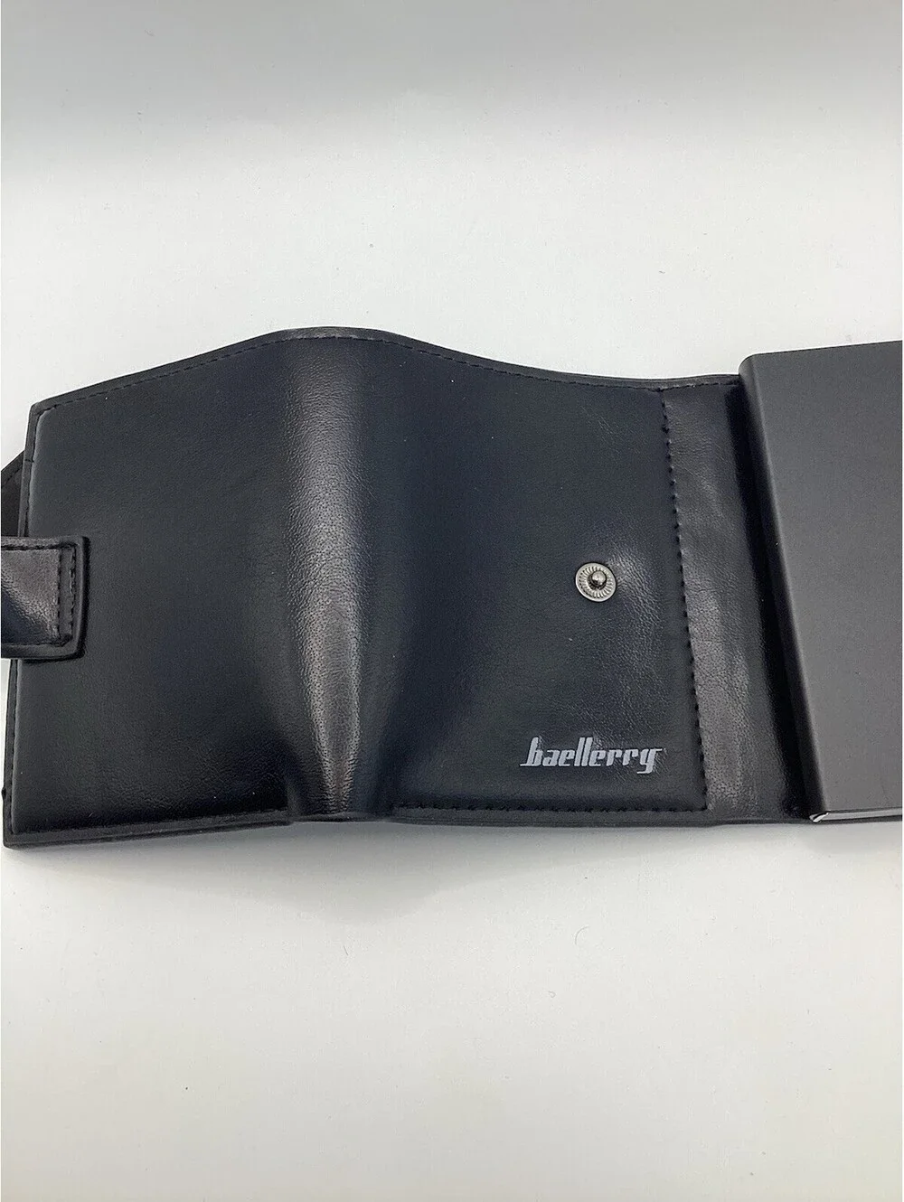Men Leather Wallet ID Card Holder Purse Trifold Clutch Zipper Coin Money Purse